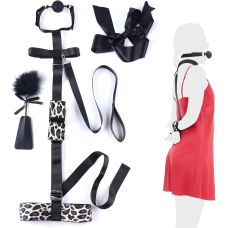 БДСМ набор черно леопардового цвета LOCKINK YEAHWOW 