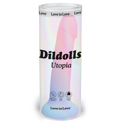 Насадка для страпона на присоске с цветным градиентом Love To Love Dildolls Utopia размер S Насадка для страпона на присоске с цветным градиентом Love To Love Dildolls Utopia размер S