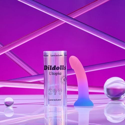 Насадка для страпона на присоске с цветным градиентом Love To Love Dildolls Utopia размер S Насадка для страпона на присоске с цветным градиентом Love To Love Dildolls Utopia размер S