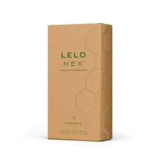 Презервативы тонкие и суперпрочные из органического латекса LELO HEX Condoms Organic 12 штук