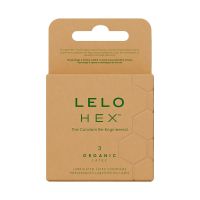 Презервативы тонкие и суперпрочные из органического латекса LELO HEX Condoms Organic 3 штуки