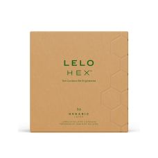 Презервативы тонкие и суперпрочные из органического латекса LELO HEX Condoms Organic 36 штук