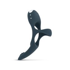 Эрекционное виброкольцо на член синее Boners Triple Cockring