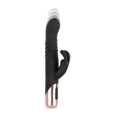Вібратор Пульсатор кролик чорний Rosy Gold Rabbit Vibrator with thrusting function