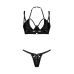Комплект женского белья черный Obsessive Keira Lise 2 предмета размеры L/XL