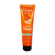 Рідкий вібратор з ефектом вібрації зі смаком коктейлю на пляжі Orgie Lube Tube Vibe! Sex On The Beach 100 мл