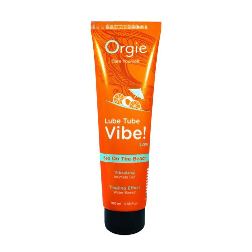 Рідкий вібратор з ефектом вібрації зі смаком коктейлю на пляжі Orgie Lube Tube Vibe! Sex On The Beach 100 мл