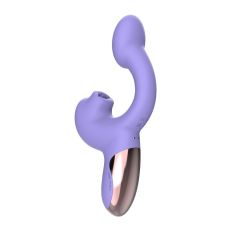 Смарт віброяйце з відростком для клітора з язичком з подвійною стимуляцією фіолетового кольору Magic Motion Ponder
