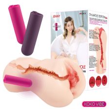 Мастурбатор Вагина с вибрацией телесного цвета Kokos Onahole Edition 005 by Jenny Vibe