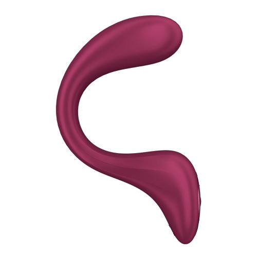 Вагинально-клиторальный вибратор с 2 моторами красного цвета Satisfyer G for Goddess 2 