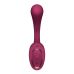 Вагинально-клиторальный вибратор с 2 моторами красного цвета Satisfyer G for Goddess 2 