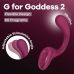 Вагинально-клиторальный вибратор с 2 моторами красного цвета Satisfyer G for Goddess 2 