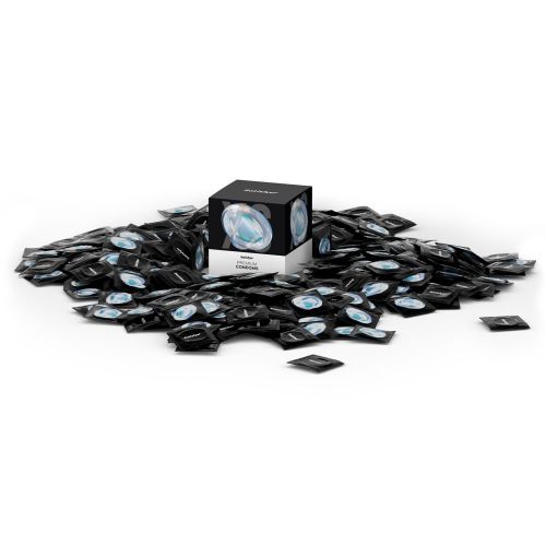 Презервативы из натурального латекса со смазкой на водной основе Satisfyer Premium Condoms ширина 45 мм 100 штук