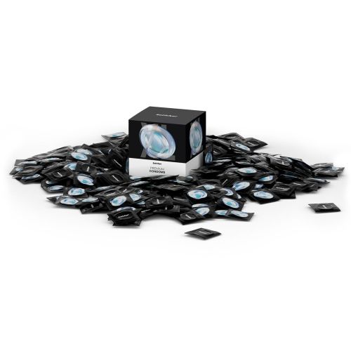 Презервативы из натурального латекса со смазкой на водной основе Satisfyer Premium Condoms ширина 60 мм 100 штук