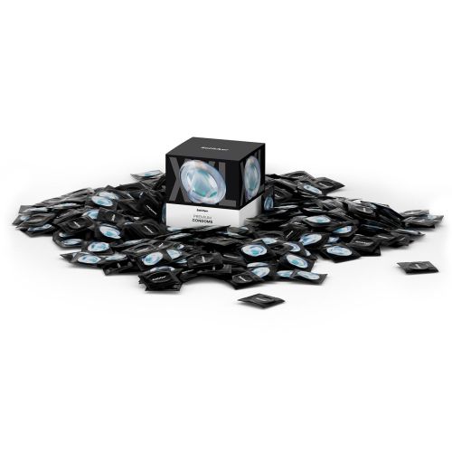 Презервативы из натурального латекса со смазкой на водной основе Satisfyer Premium Condoms ширина 64 мм 100 штук