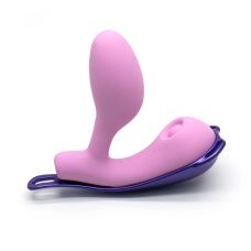 Смарт вібротрусики з віброяйцем та пульсацією клітора рожевого кольору KISSTOY Viosecret Pro