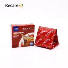 Презервативы с пупырышками и ребрами аромат Кола Recare Cola Dotted&Ribbed Condoms 3 штуки