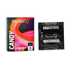 Презервативы пролонгирующий эффект конфетный аромат Recare Delay Candy Condoms Holographic 3 штуки