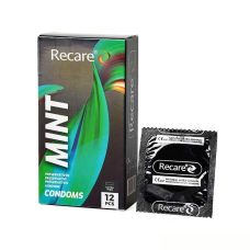 Презервативы ультратонкие аромат мята  Recare Ultra Thin Mint Condoms Holographic 12 штук