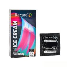 Презервативы с пупырышками аромат мороженое Recare Ice Cream Big Dotted Condoms Holographic 12 штук
