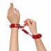 Наручники із натуральної шкіри колір червоний Art of Sex Eva