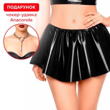 Лакова сексуальна спідниця колір чорний Art of Sex Lolita розміри XS-M