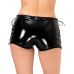 Лакированные шортики на шнуровке черные Аrt of Sex Kylie размеры XS-M