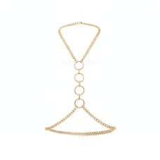 Металлическая портупея цвет золото Art of Sex Mango размеры XS-2XL