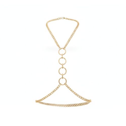 Металлическая портупея цвет золото Art of Sex Mango размеры XS-2XL