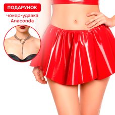Лакова сексуальна спідниця колір червоний Art of Sex Lolita розміри L-2XL