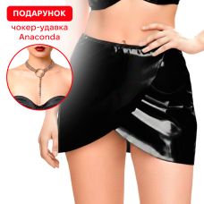 Лакова сексуальна спідниця колір чорний Art of Sex Malibu розміри L-2XL