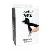 Лаковані рукавички зі шнурівкою чорні Art of Sex Mistress розмір L