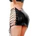 Лакована спідниця на шнурівці колір чорний Art of Sex Molly XS-M