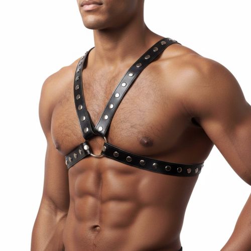 Чоловічі портупеї натуральна шкіра колір чорний Art of Sex Spartacus розміри L-2XL