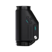 Автоматический смарт-мастурбатор с вибрацией вращением и имитацией фрикций черный Kaotik Labs The Shotty режим edging 