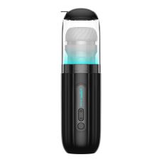 Автоматичний смарт-мастурбатор із імітацією фрикцій чорний Kaotik Labs The Shockwave режим edging