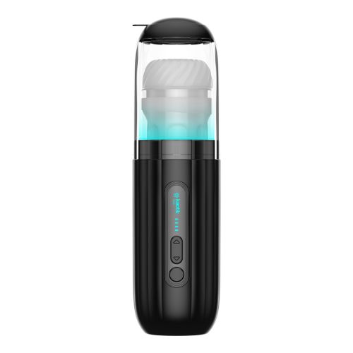 Автоматический смарт-мастурбатор с имитацией фрикций черный Kaotik Labs The Shockwave режим edging