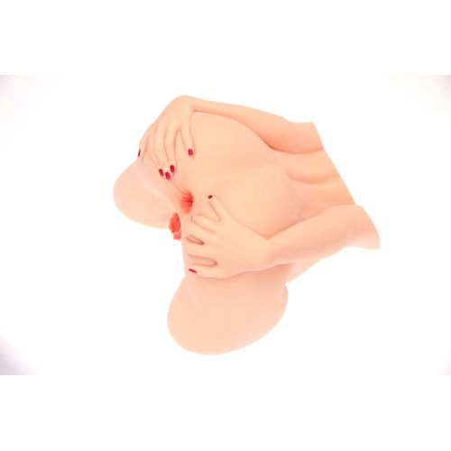 Мастурбатор полуторс очень реалистичный вагина + анус телесного цвета Naked Factory MONICA 2 канала