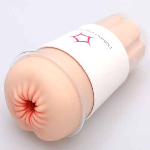 Мастурбатор-анус сквозной в колбе телесный Naked Factory Cup Sleeve A-3