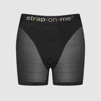 Шорты для страпона черные Strap-On-Me Harness Lingerie Halo размер M