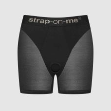 Шорти для страпону чорні Strap-On-Me Harness Lingerie Halo розмір M