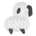 Вакуумний кліторальний білий стимулятор з чорним Satisfyer Dreamy Sheep