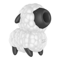 Вакуумний кліторальний білий стимулятор з чорним Satisfyer Dreamy Sheep