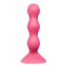 Анальный стимулятор-бусины на присоске красного цвета Satisfyer Triple Ball-R 