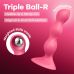 Анальный стимулятор-бусины на присоске красного цвета Satisfyer Triple Ball-R 