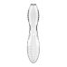 Двусторонний стеклянный дилдо прозрачный Satisfyer Dazzling Crystal 2 Transparent