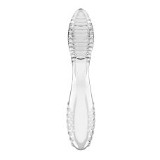 Двосторонній скляний дилдо прозорий Satisfyer Dazzling Crystal 2 Transparent
