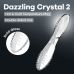 Двусторонний стеклянный дилдо прозрачный Satisfyer Dazzling Crystal 2 Transparent