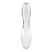 Двусторонний стеклянный дилдо прозрачный Satisfyer Dazzling Crystal 2 Transparent