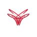 Трусики з відкритим доступом червоні Obsessive Matildea crotchless thong L/XL